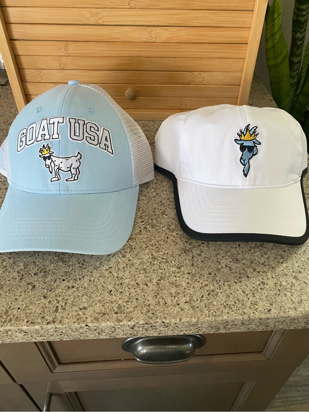 GOAT USA Light Blue Mesh Back Baseball Cap